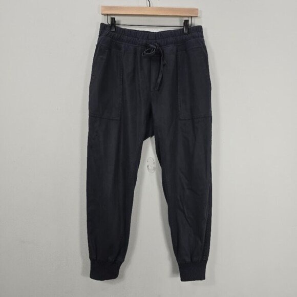 James Perse Standard Mixed Media Pant 3/L Blue Pull On Joggers 100% Cotton - Picture 1 of 12